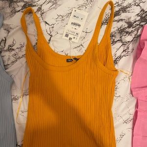 NWT ZARA orange top